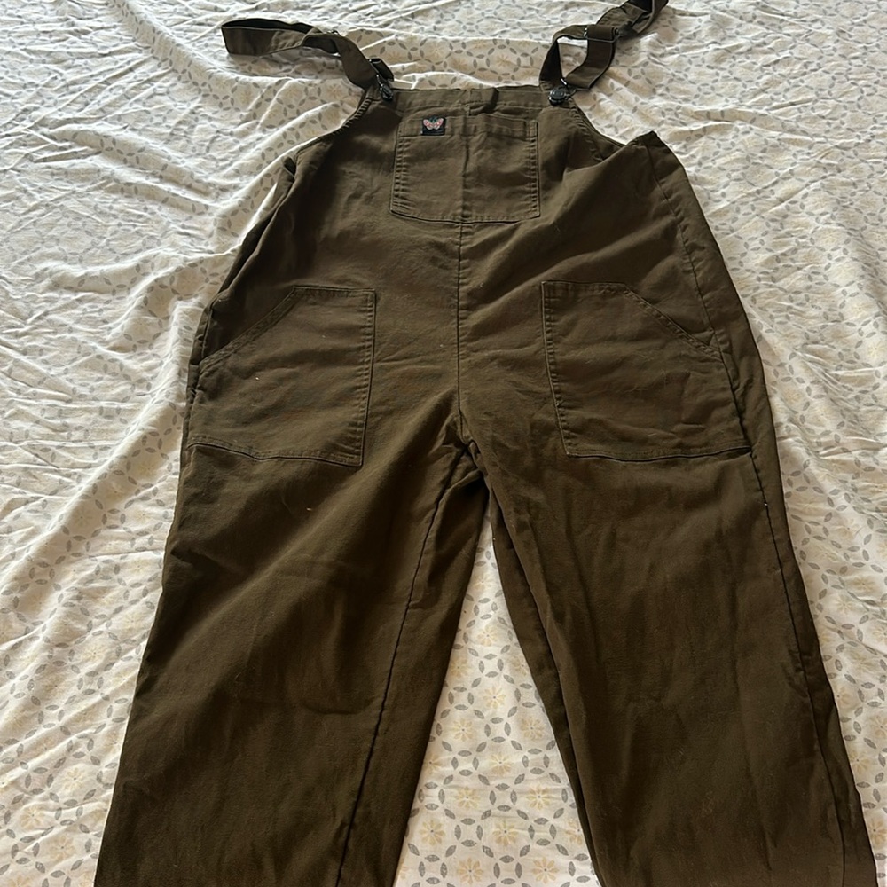 Olive green Girrlscout Billie Overalls
